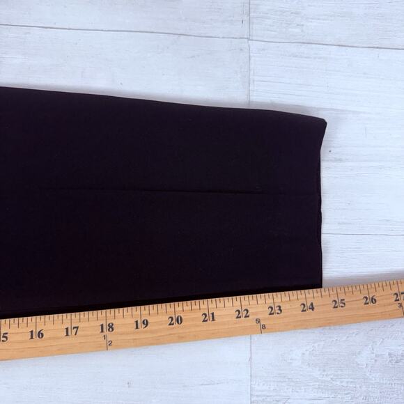 Aritzia Babaton Size 6 Conan Cropped Ankle Pant Pull On Black Trousers Crepe - Picture 11 of 13